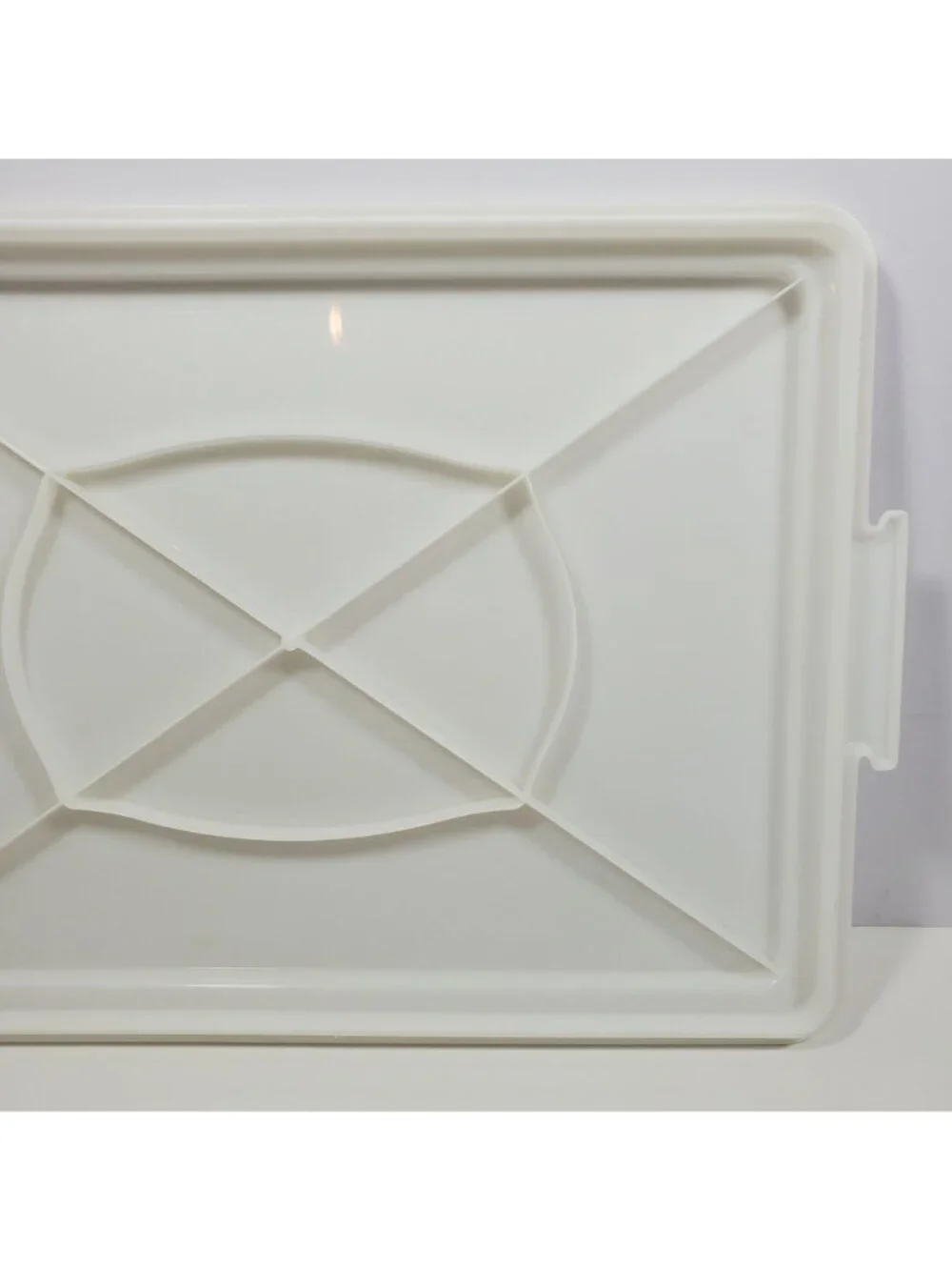 Tupperware Rectangular Cake Taker Base Replacement Vintage White #622